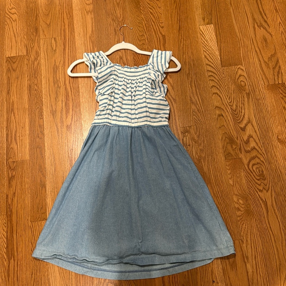 Girls Casual Denim/Striped, CrewCuts Dress